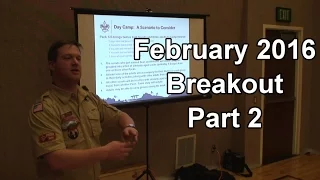Summer Camps and Summer Activities (February 2016 Cub Scout Roundtable Breakout) Part 2