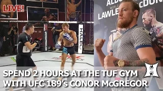 LIVE: "The Notorious" Conor McGregor 2hr TUF Gym UFC 189 Workout  + Media Q&A