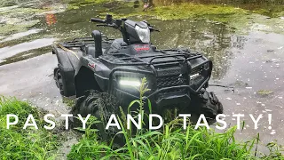 CVT vs DCT?! Honda Rubicon, Can Am Renegade 570, Yamaha Grizzly 708 mudding ATV's