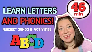 Learn The Alphabet, Letters, Phonics Song | Toddler Learning Video | Letter Sounds | Speech | ABCs