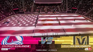 Colorado Avalanche vs Vegas Golden Knights 10/22/2022 NHL 23 Gameplay