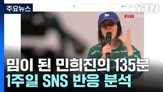 밈이 된 민희진의 135분...1주일 SNS 반응 분석 / YTN