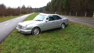 Я разбил машину Mercedes W210 I crashed my car