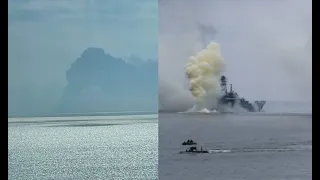 Корабель у вогні: з берега Одеси. Потопити Адмірала Макарова. Гарпуни знесуть