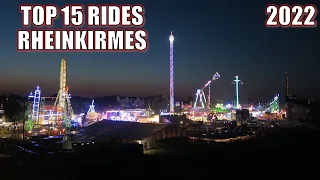 Top 15 Rides Rheinkirmes | Massive German Funfair