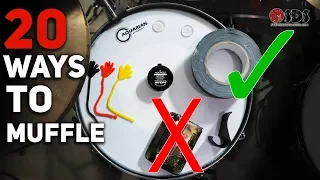 20 Hacks to INSTANTLY Fix Snare Drum Ring