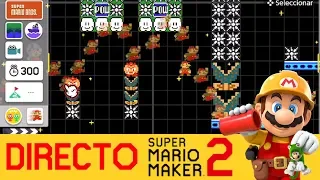 SUBIENDO UN NUEVO NIVEL EN DIRECTO - Super Mario Maker 2 - ZetaSSJ