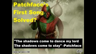 Patchface's First Song Explained (Song of Ice and Fire theory)