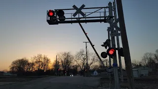 Ash Street Railroad Crossing Gate Mechanism Failure! CSX and INRD Action in Terre Haute, IN 2-15-23