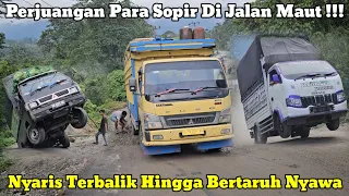 Driver's Struggle on Death Road || Betting your life and almost capsizing at Batu Jomba