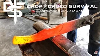 Forging Elden Ring Great Knife - Knife Making from Old Car Leaf Spring