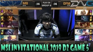 MEGA vs DetonatioN FM Game 5 | Day 2 MSI Invitational 2019 | MG vs DFM