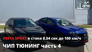 Веста спорт на прошивке 8.54 сек до 100 км/ч. Точный замер.