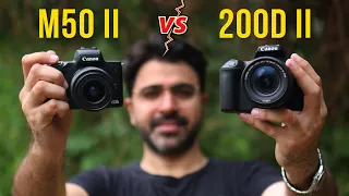 Canon M50 Mark ii vs Canon 200d ii - Best Camera under 50000