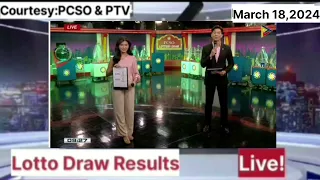 2PM, 5PM & 9PM PCSO LOTTO DRAW RESULTS | MARCH 18, 2024