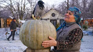 Cooking Gutabs from Giant Honey Pumpkin | Outdoor Cooking