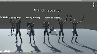 City animation of people №1 for Unity3d.