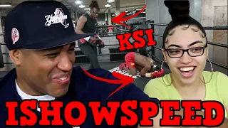 MY DAD REACTS TO ISHOWSPEED vs. KSI | FULL FIGHT REACTION