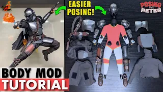 Hot Toys Mandalorian Fat Suit Removal & Modification | Beskar Deluxe | Posing with Peter