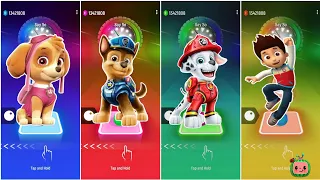 Paw Patrol 🐾 Pups | Skye 🆚 Chase 🆚 Marshall 🆚 Ryder | Tiles Hop EDM Rush |🥇🎶🏆