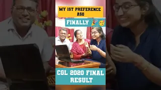 FAMILY REACTION ON MY SSC CGL 2020 FINAL RESULT  || CGL FINAL RESULT OUT 🔥#shorts