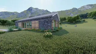 পাথরের ঘরবাড়ি | Ancient stone housebarn | becomes couple's tranquil home | 2022