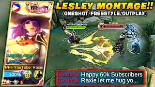 LESLEY 60K SUBSCRIBERS SPECIAL MONTAGE!! (ONESHOT/FREESTYLE/OUTPLAY) - MOST SATISFYING MONTAGE EVER!