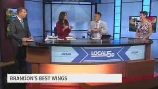 Tuesday Food, Part 2: Trying spicy wings on 'Good Morning Iowa'