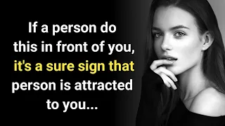 Sure Sign That Person Is Attracted To You...|| Amazing Psychology Facts