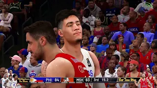 GILAS PILIPINAS vs MOSCOW! Wild Thrilling Game 2nd Half! Simulation