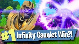 INFINITY GAUNTLET GAMEPLAY AS THANOS! - Fortnite Battle Royale