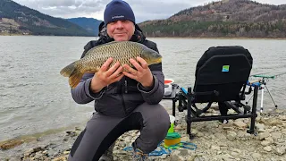 In cautarea crapilor pe lacul Izvorul Muntelui !