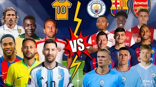 Number 10's 🆚 Man City Barcelona Arsenal 🔥💪 (Messi, Neymar, Haaland)