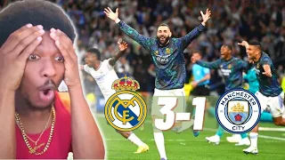 Real Madrid 3-1 Manchester City LlVE Reaction! | THERE IS NO WAY THIS HAPPENED!