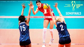 Serbia vs USA - Semifinals | Fantastic Volleyball Actions | World Championship 2022