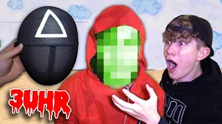 ROTER WÄCHTER die MASKE ABNEHMEN vom SQUID GAME!! (3 UHR)