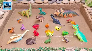 Jurassic World Dinosaurs Muddy Adventure with Dinosaur Toys | Playful Learning for Kids