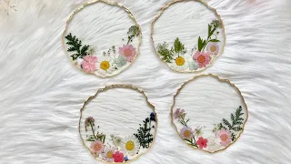 How to Cast Flowers in Resin: Resin Coasters With Dried Flowers