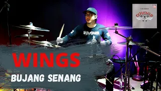 Wings - Bujang Senang | Harsh Drums Drum Cover #rockooo