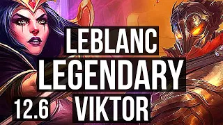 LEBLANC vs VIKTOR (MID) | 11/0/4, Quadra, Legendary, 1.5M mastery, 300+ games | EUW Master | 12.6
