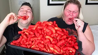 Tammy Tries Hot Cheetos For The First Time •  MUKBANG