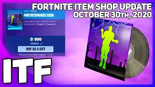 Fortnite Item Shop *NEW* FORTNITEMARES 2020 MUSIC PACK! [October 30th, 2020]