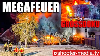 🔥🔥  Großdoku Megafeuer  🔥🔥 | Wind & Öl sorgen für massive Flammen | 4 verletzte Feuerwehrleute