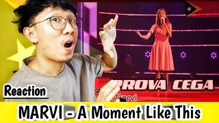 Marvi - A Moment Like This | Prova Cega | The Voice Portugal | Indonesian Reaction East timorSinger