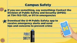 UMich101: A Student Survival Guide - Campus Safety and Security