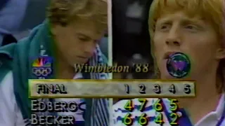 1988 Wimbledon Men's Singles Final - Boris Becker v Stefan Edberg