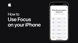 How to use Focus on your iPhone | Apple Support