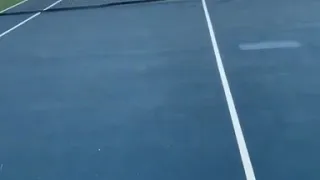 Noami Osaka playing tennis with her boyfriend rapper Cordae