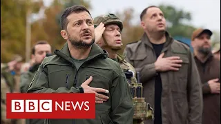 President Zelensky visits frontline as Ukraine reclaims more territory - BBC News