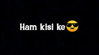 Kisi Ke🤫 Bharose Nahin👻 Chalta🙌 hai | Attitude Shayari Status |  Apne😎 Dam Par Ek lagayenge#attitude